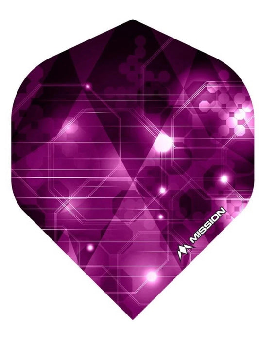 MISSION ASTRAL PINK SPACE THEME DART FLIGHTS - 2 SETS