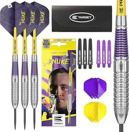 LUKE LITTLER TARGET DARTS STEEL TIP 22G DART SET